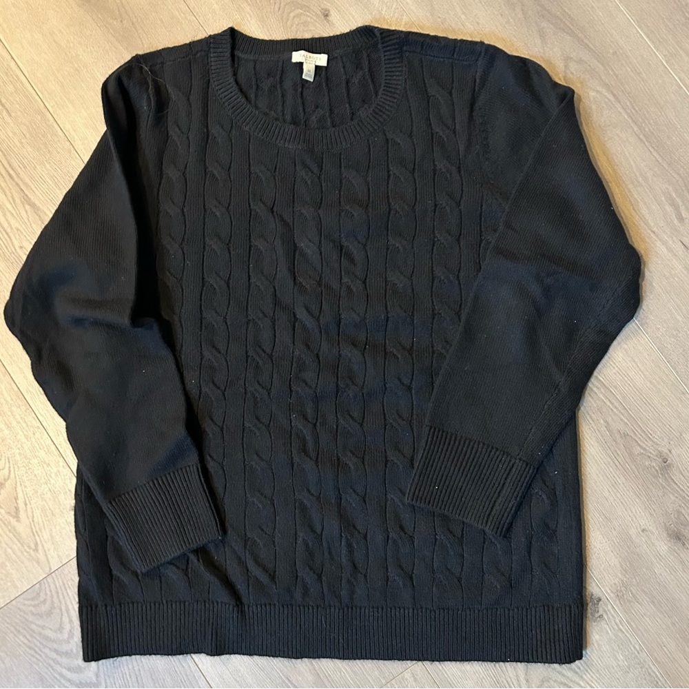 Talbots Navy Cable Knit Sweaters size 1X - Picture 2 of 8
